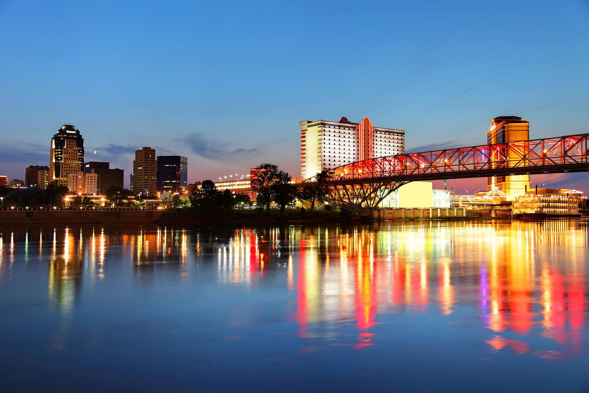 Louisiana city skyline